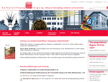 Tablet Screenshot of kulturstiftung-leipzig.de